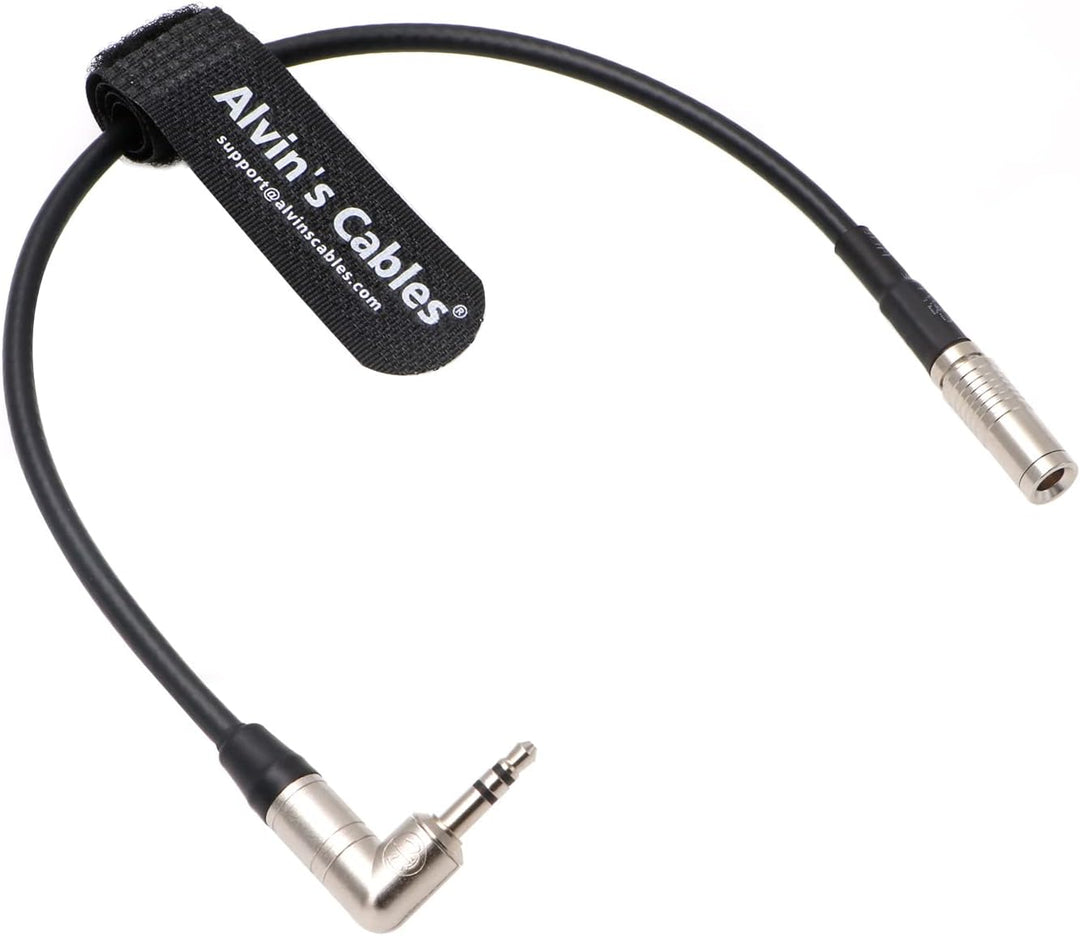 Timecode-Kabel für Canon R5C DIN 1.0/2.3 auf 3,5 mm TRS 90 Grad Time Code-Kabel Kompatibel mit Tenta