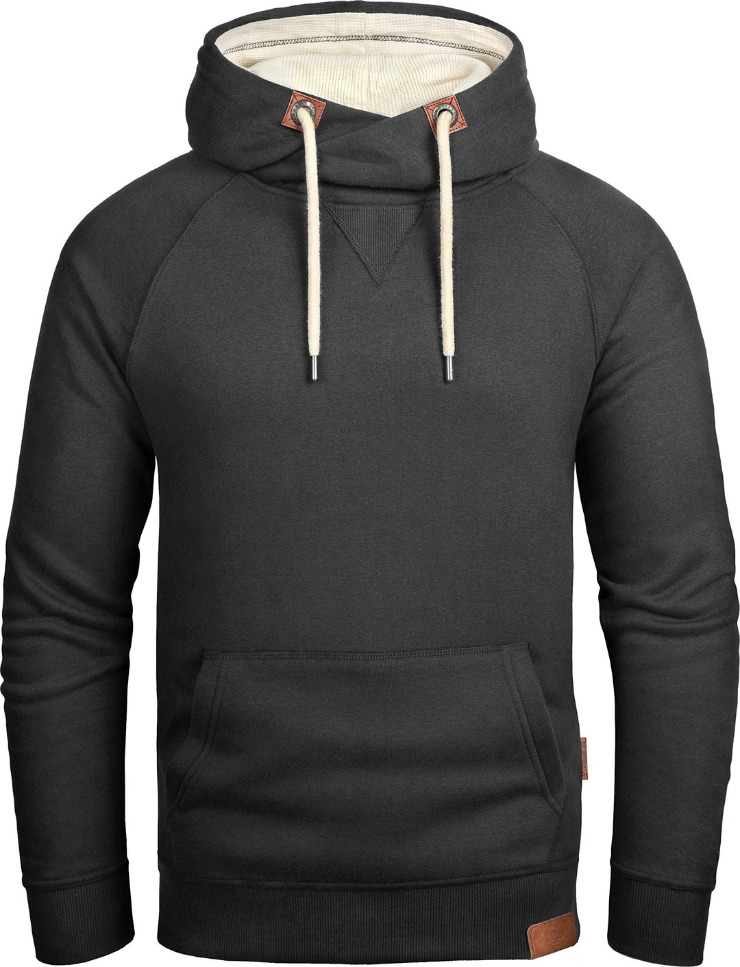 Grin&Bear Herren Kapuzenpullover mit Cross Over Kapuze GEC477 S Schwarz, S Schwarz