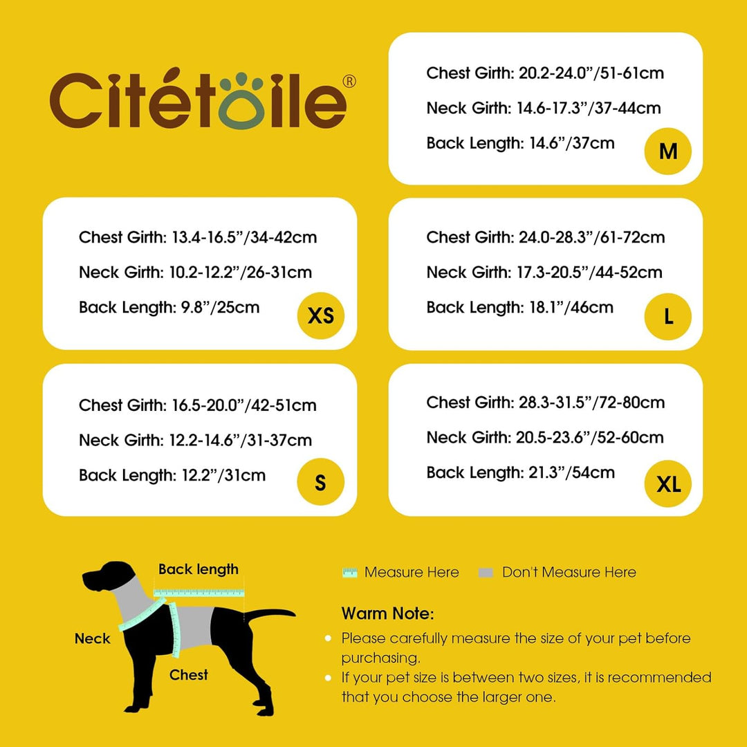 CITÉTOILE Warme Hundemantel Fleece, Wintermantel Winterjacken für Kleine/Grosse/Mittlere Hunde, Hund