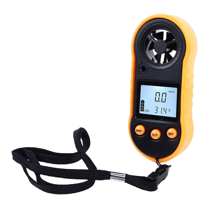 Windgeschwindigkeitsmesser, 1000 Taschen-Windmesser, Digitaler Anemometer, Hand-LCD-Hintergrundbeleu