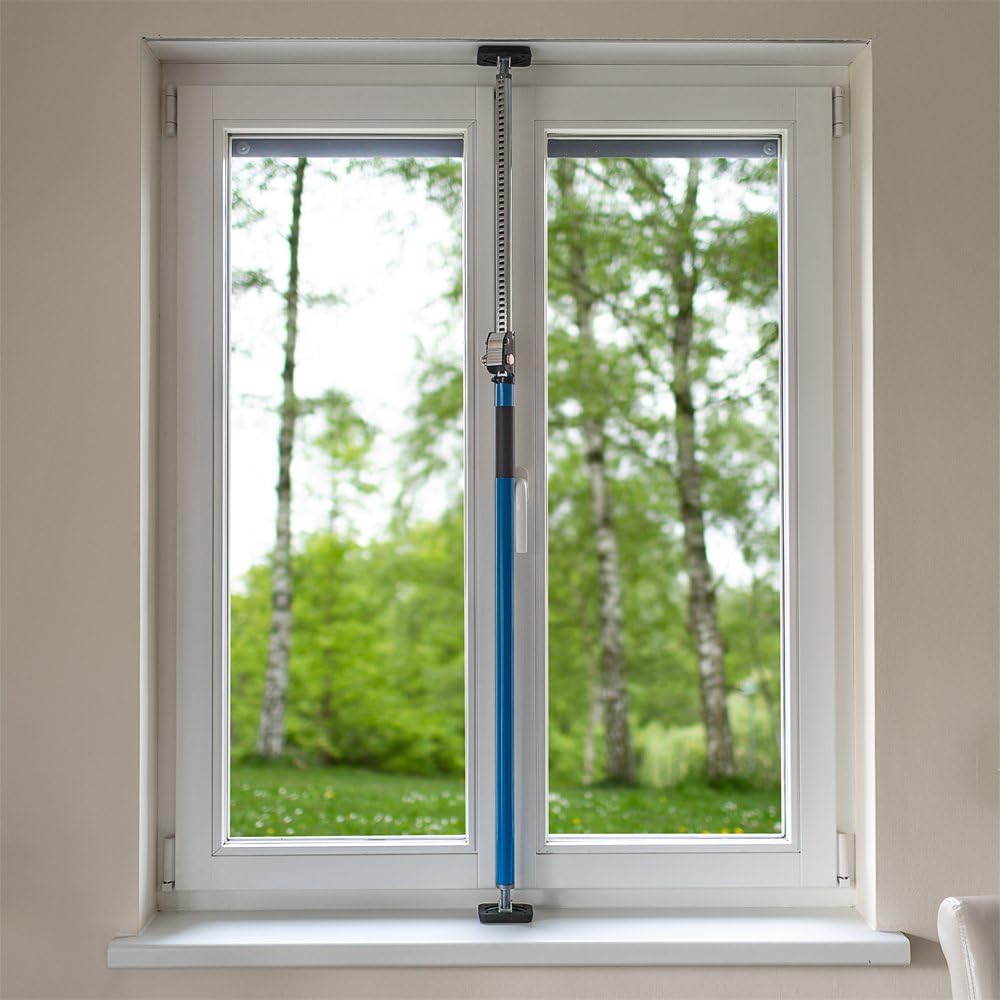 ALLEGRA Sicherungsstange Fenstersicherung Türsicherung Einbruchschutz Fensteralarm (100-175cm)
