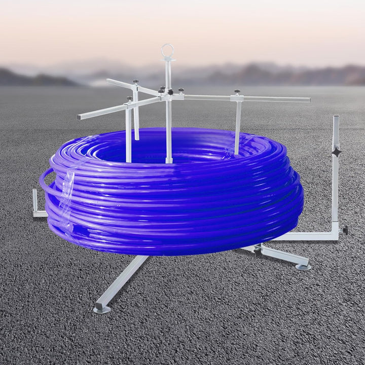 600 Meter Rohrhaspel für Fussbodenheizung Max.200KG Kabel Abrollgerät Abroller Rohrabroller Aufwickl