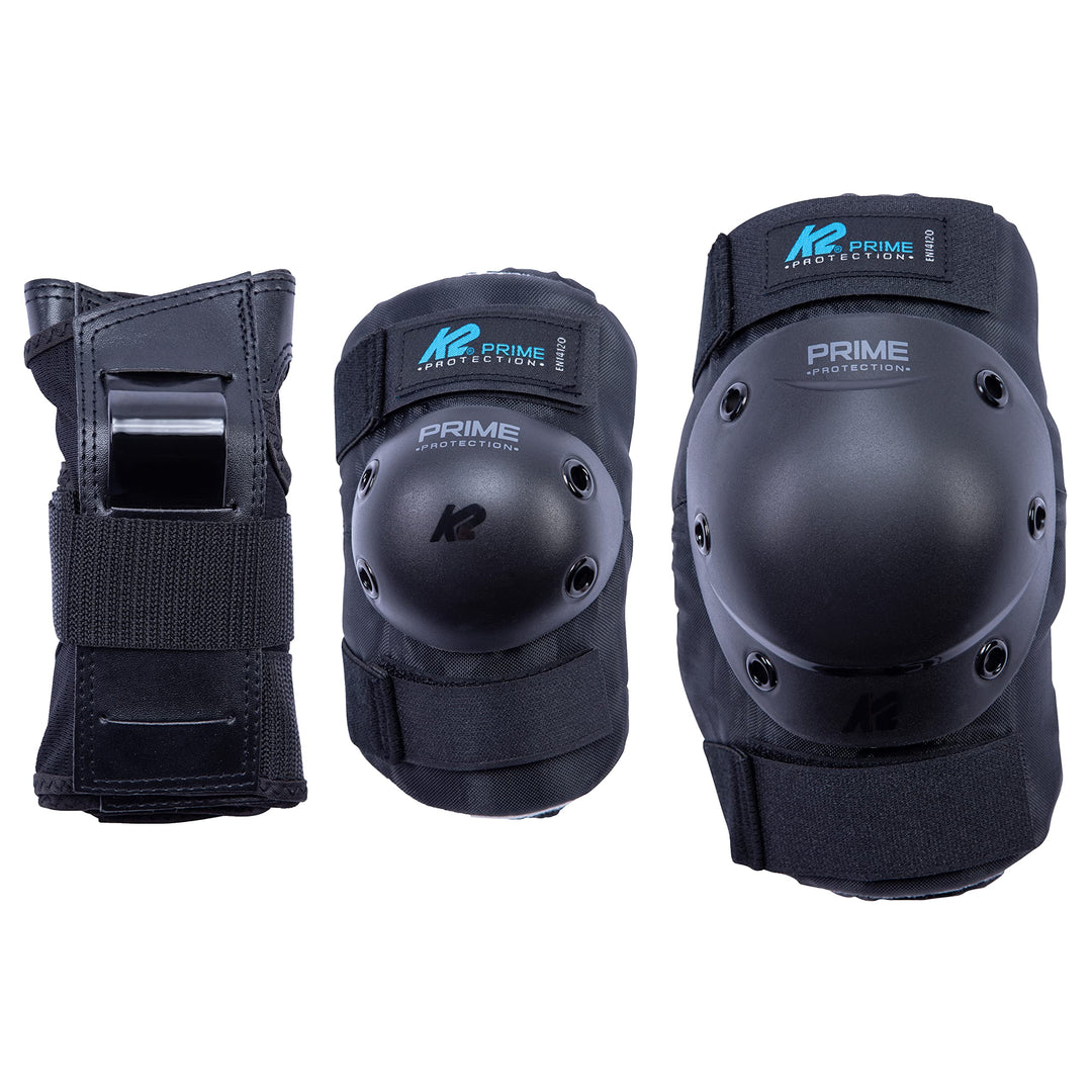 K2 Skates Unisex Inline Skate K2 PRIME PAD SET SLIM, mit Handgelenkschoner, Ellenbogenschoner & Knie