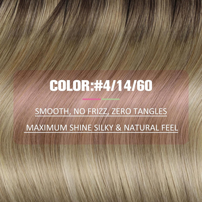 YoungSee Tape in Extensions Balayage Tape Extensions Echthaar Braun Remy Echthaar Extensions Tape Sk