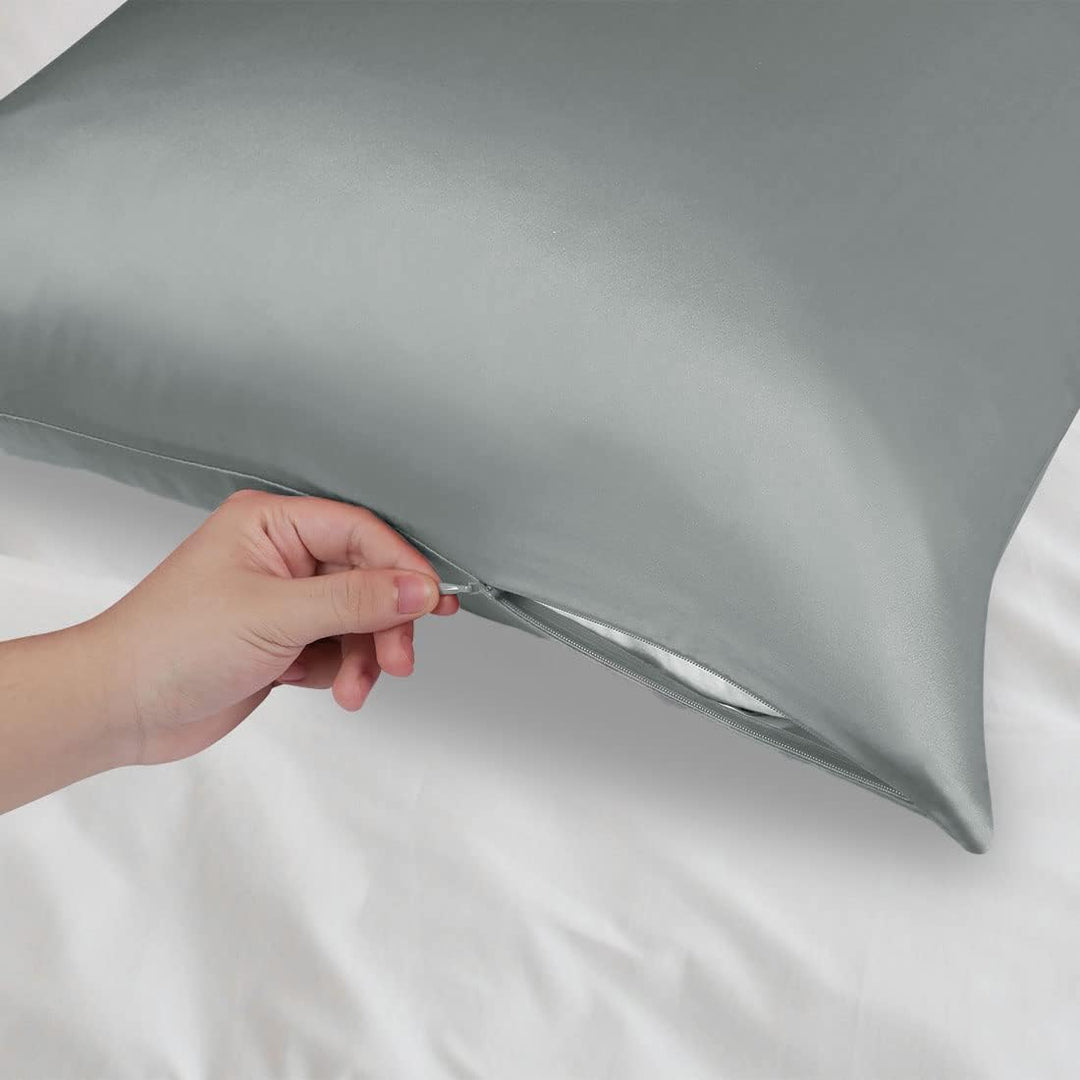 PiccoCasa Seide Kissenbezug 40x80 Kissenbezug aus 100% Seide 22 Momme kopfkissenbezug Haare und Haut