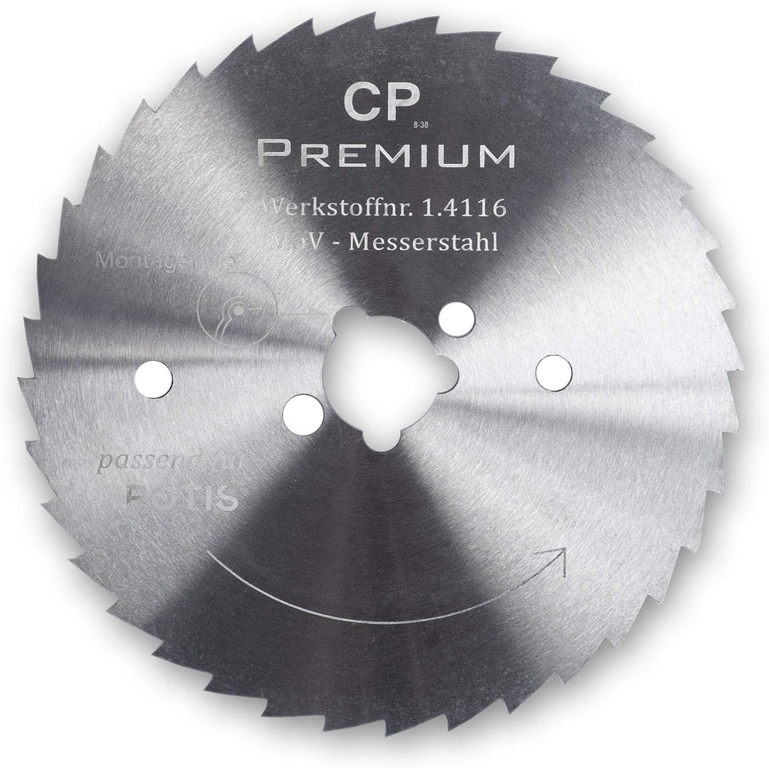 GASTRONICS Kreismesser für Potis - 80 mm, gezahnt - Dönermesser aus Edelstahl in Premium Qualität