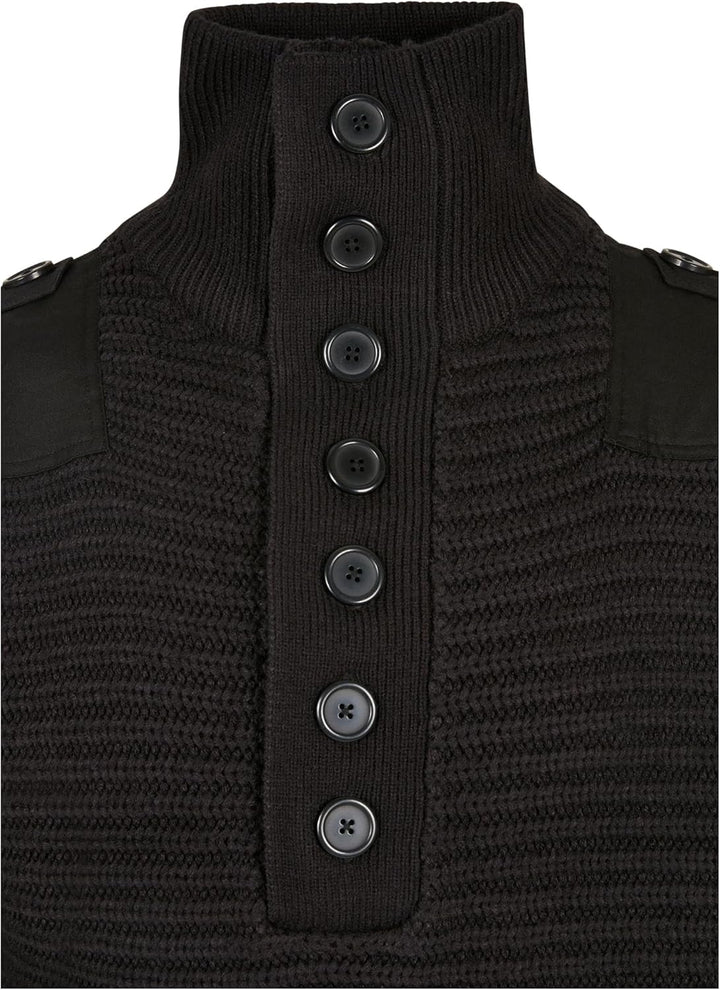 Brandit Alpine Pullover Männer Strickpullover Oliv Basics S Schwarz, S Schwarz