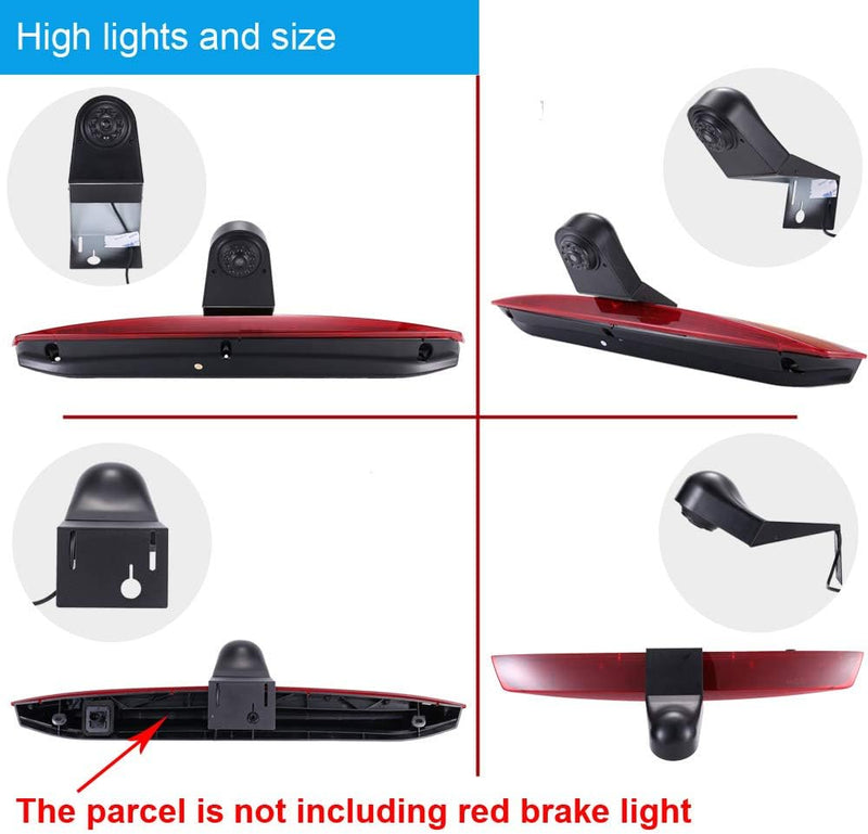 Transporter 7 Zoll LCD Monitor+Dritte Bremsleuchte Kamera Rückfahrsystem Bremslicht Einparkkamera Rü