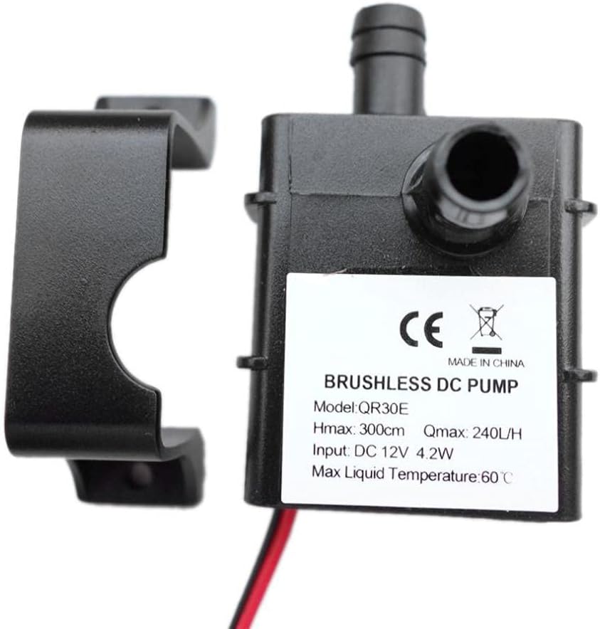 12V 4.2W Universelle 3M 240L/H Bürstenlose Tauchwasserpumpe, Ultra-Leise Springbrunnenpumpen für Tis