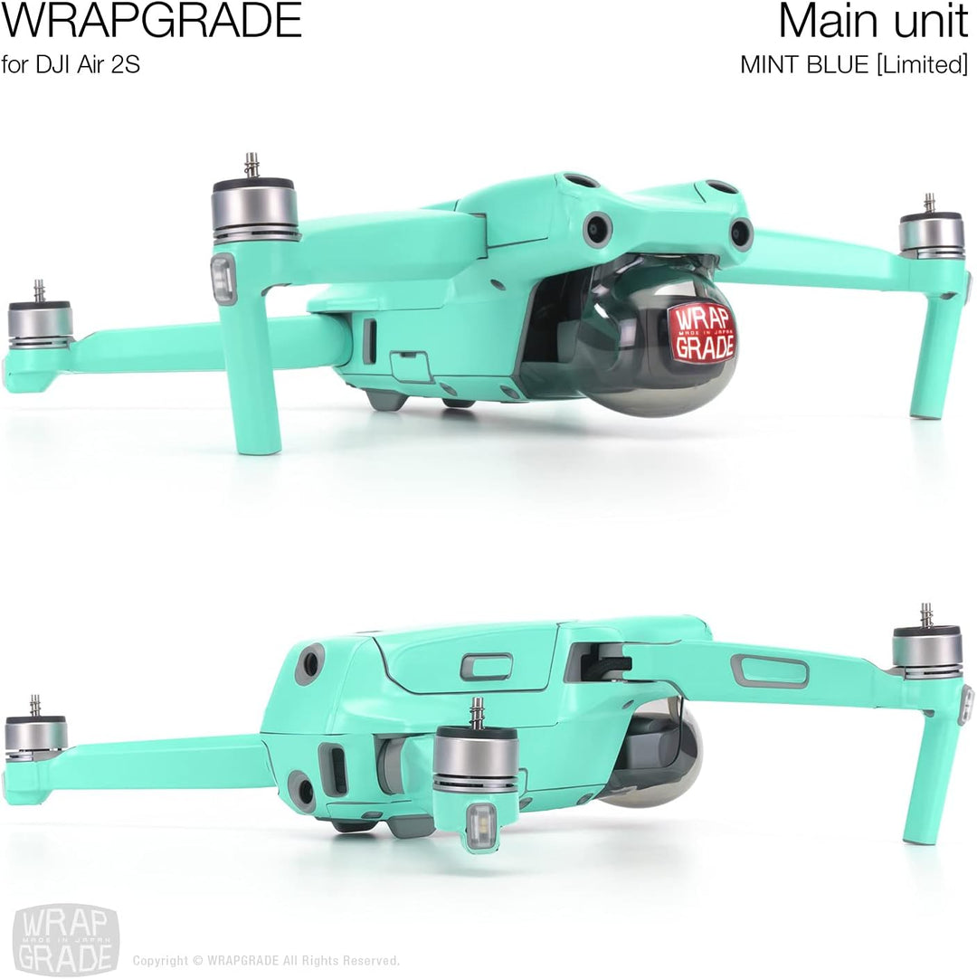 Wrapgrade Main Unit Skin kompatibel mit DJI Air 2S (Mint Blue), Mint Blue