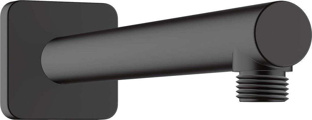 hansgrohe Brausearm Vernis Shape, Brausearm 24cm, Mattschwarz, Mattschwarz