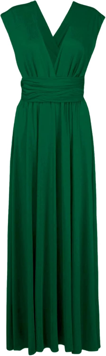 xxxiticat Damen Lange Abend Cocktailkleid Elegantes Brautjungfernkleid Elegante Party Kleid M Grün,
