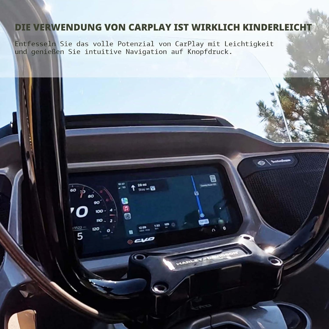 MaedHawk Bypass 2.0 Motorrad CarPlay Bluetooth 5.4 Headset Adapter mit Passthrough-USB-C-Ladeanschlu