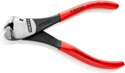 Knipex Kraft-Vornschneider schwarz atramentiert, mit Kunststoff überzogen 160 mm 67 01 160 160 mm at