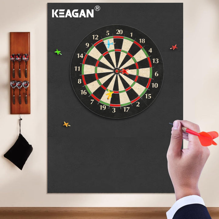 KEAGAN Dartboard-Wandschutz, Eva-Dartboard-Wandschutz, 2,5 cm Verdickt, Selbstklebend, Gespleisst, W