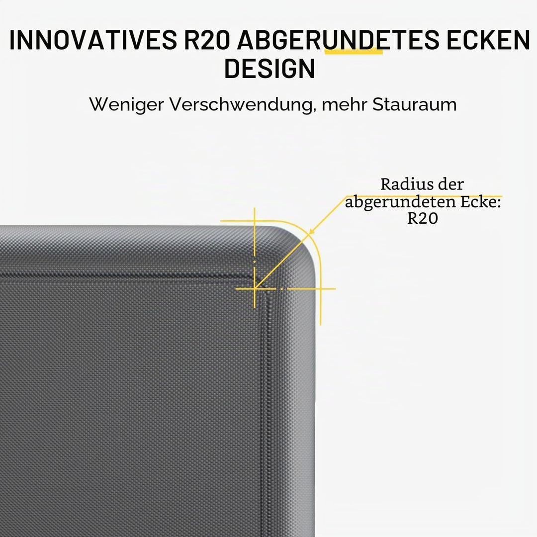 LEVEL8 Koffer Trolley, Rollkoffer Reisekoffer Hartschalen 4 Rollen, Spinner Handgepäck,TSA, 100% PC,
