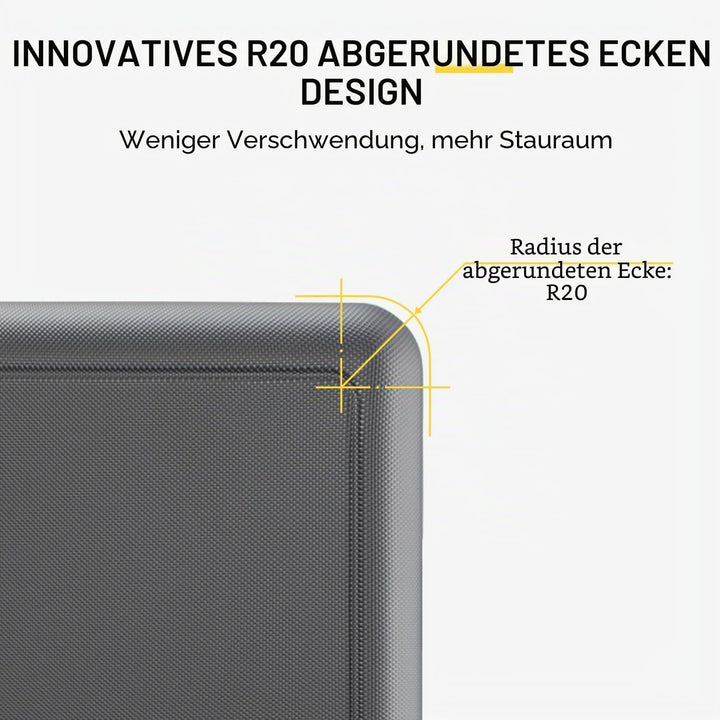 LEVEL8 Koffer Trolley, Rollkoffer Reisekoffer Hartschalen 4 Rollen, Spinner Handgepäck,TSA, 100% PC,