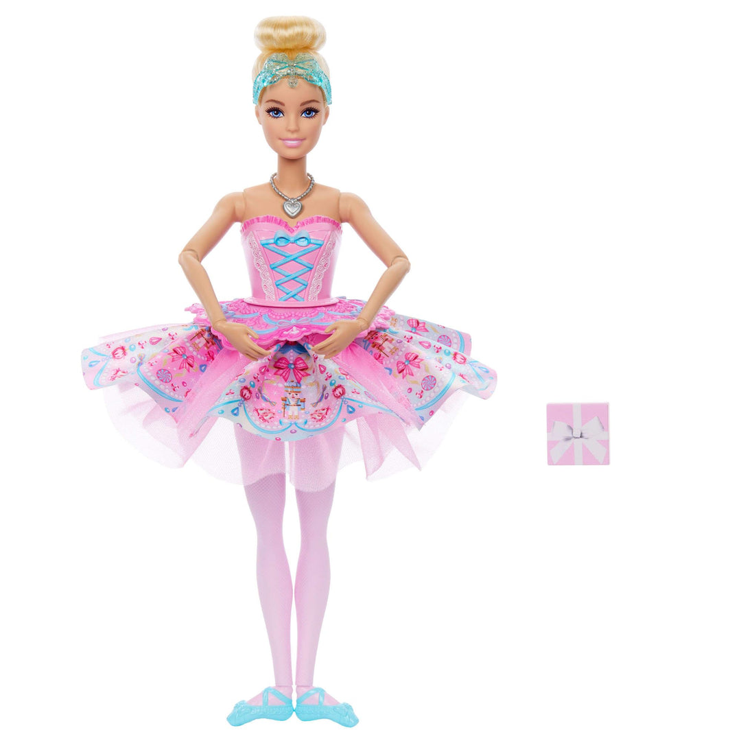 Barbie in: Der Nussknacker-Puppen, mit überraschendem Tutu-Wechsel-Effekt, Ombré-Tutu, Herzmedaillon