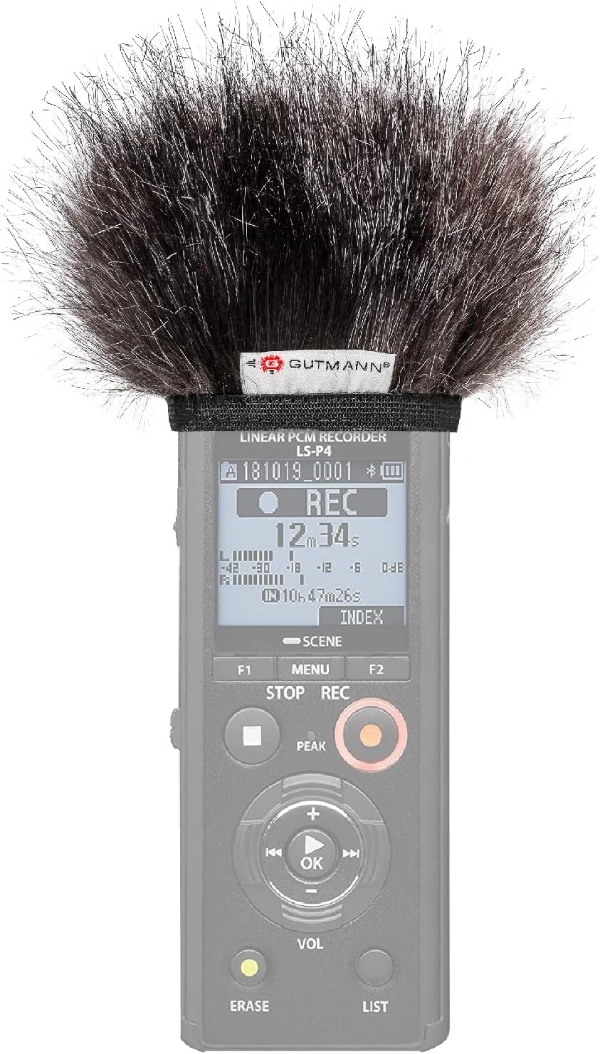 Gutmann Mikrofon Windschutz Fell für Olympus LS-10 Mercury Handgefertigt in Deutschland
