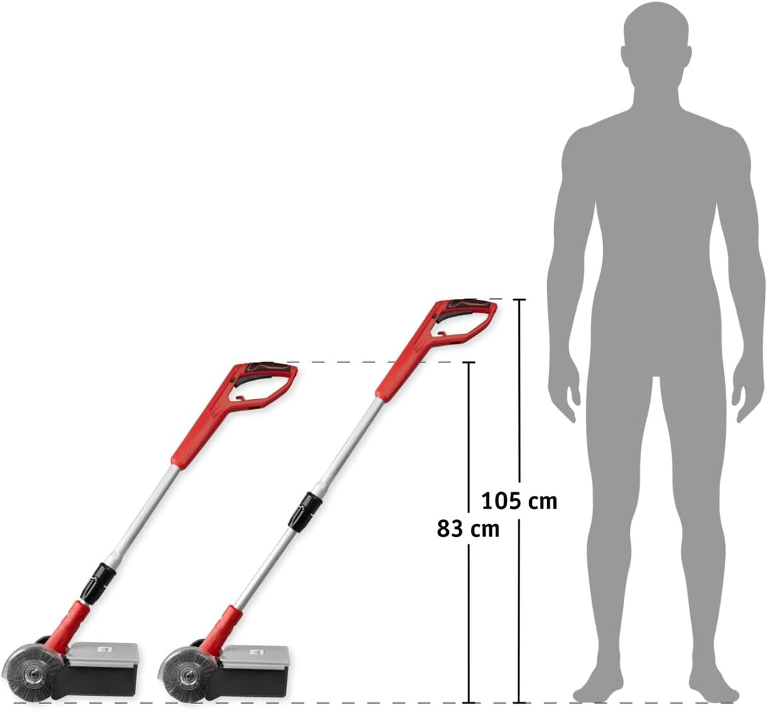 WALTER 2in1 Fugenreiniger 400W mit Fangbox - Inkl. Metall- & Nylonbürste - 3000 U/min Drehzahl - Eff