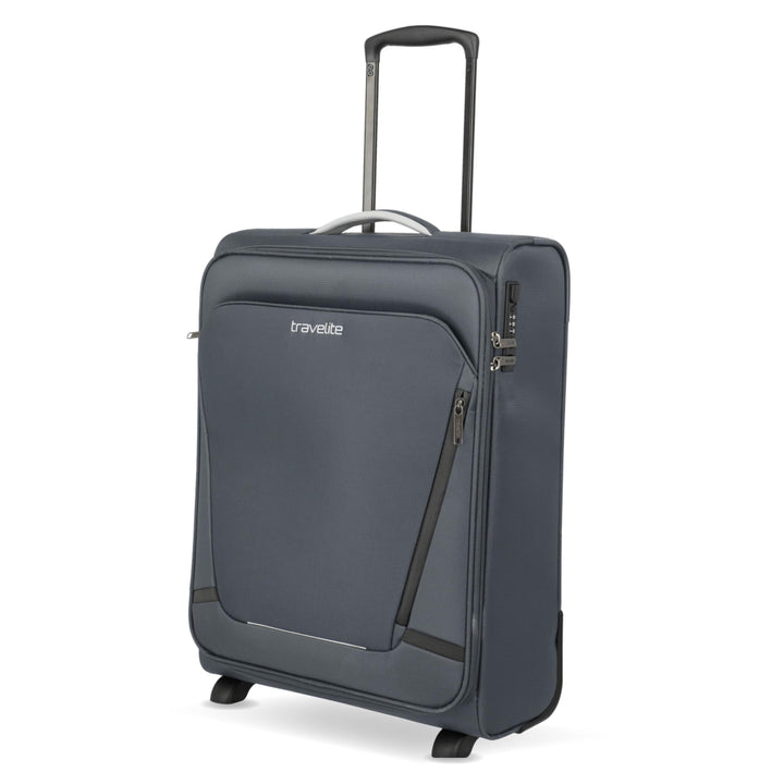 Travelite Handgepäck Koffer mit 2 Rollen für Condor + Ryanair, integriertes Zahlenschloss, Bordtroll