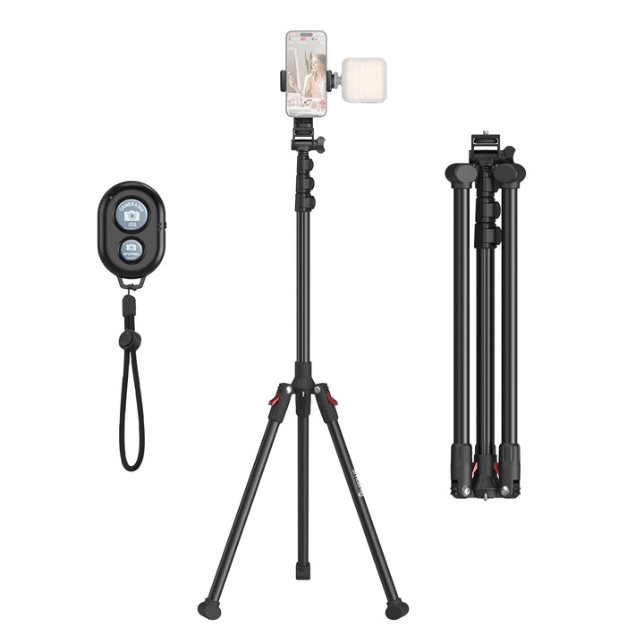 SMALLRIG Phone Tripod mit Fernbedienung, 67-Zoll-Stativ für Kamera, tragbar, umkehrbar, universelles