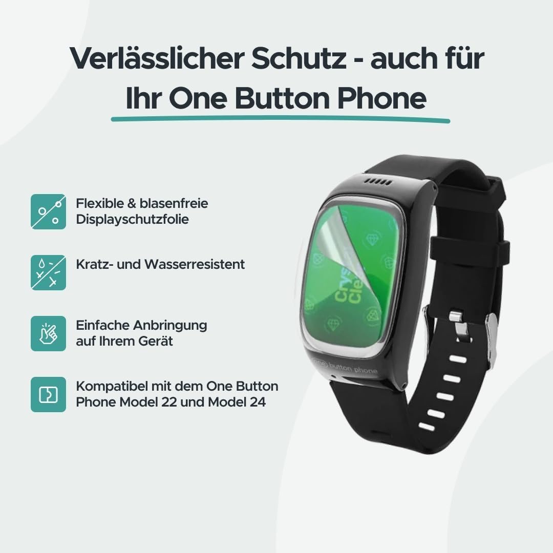 Modell 2024 &amp; original Displayschutzfolie - Notfall- &amp; Sicherheitsuhr Senioren, Notrufknopf, SOS-Fun