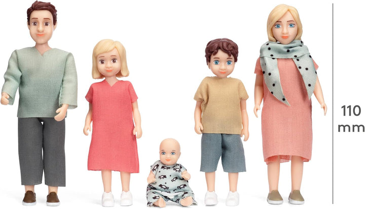 Lundby Puppenhaus Puppen für Puppenhaus Familie - Puppenfamilie Charlie - Zubehör - Biegepuppen Pupp