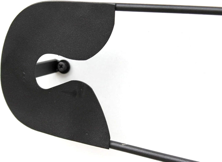 DanDiBo Design Handtuchhalter Handtuchstange Sicherheitsnadel 62 cm Garderobe Wand Büro Schwarz Meta