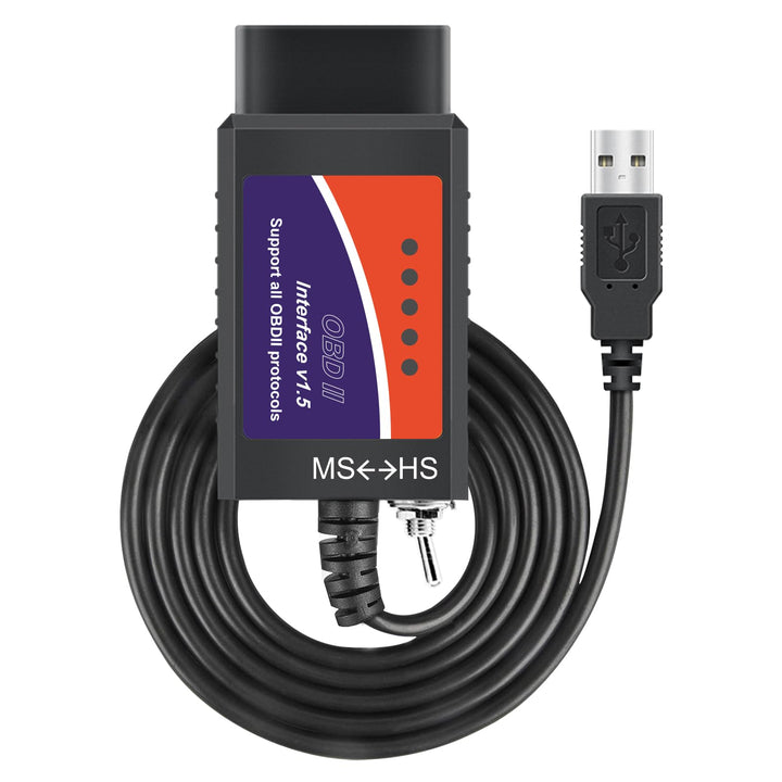 FORScan ELMconfig Professionelles OBDII Diagnosegerät Auto OBD2 Adapter für Windows, Auto diagnose C
