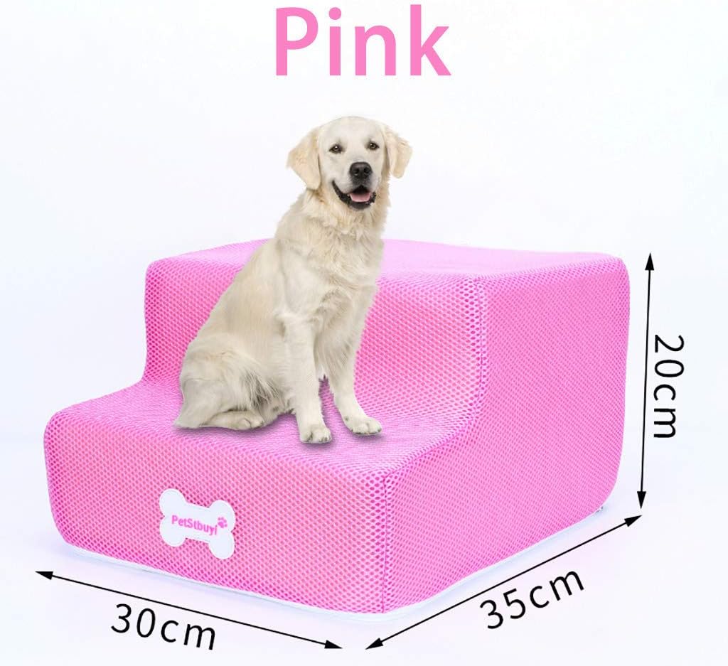 2-stufige Hundetreppe für Hochbett und Couch, 20cm hoch für Hunde, breitere Haustiertreppe für klein