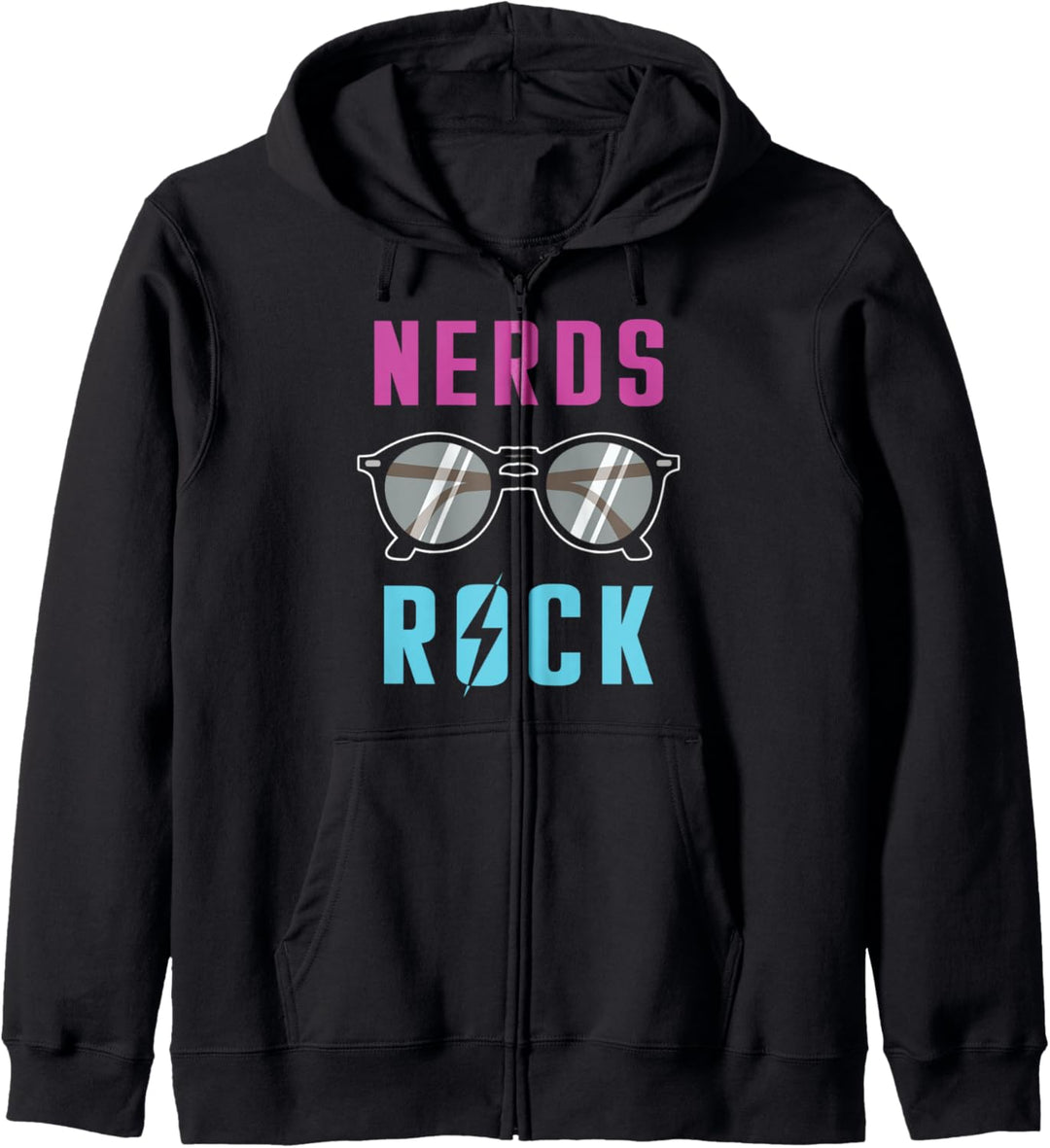 Nerds Are Cool Nerd Rock Brille Geschenkidee Kapuzenjacke