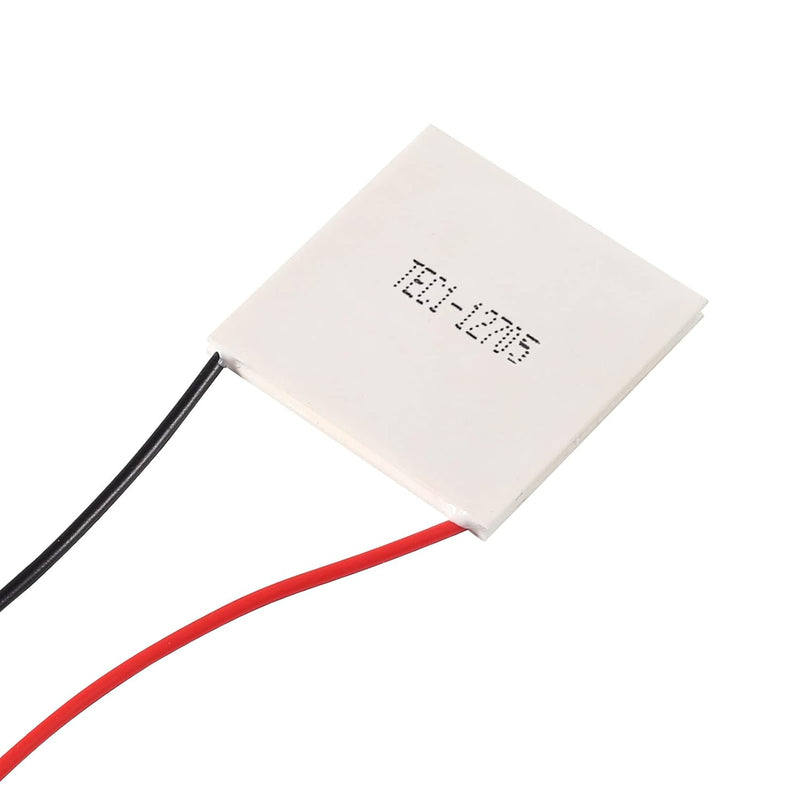 5Pcs TEC1-12705 Kühlkörper 12 V 50 W Thermoelektrischer Kühler 40 mm x 40 mm Kühlendes Peltierplatte