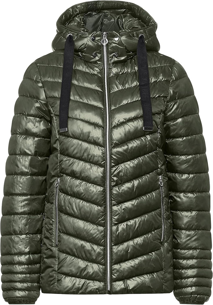 Street One Damen Steppjacke 34 Homey Green, 34 Homey Green