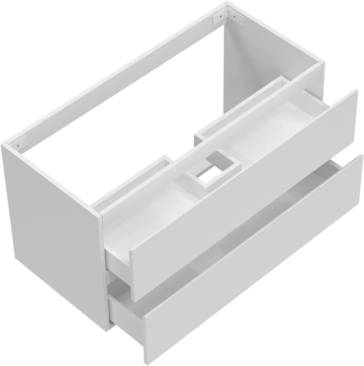 Aica Sanitär Waschbeckenunterschrank 60 cm Unterschrank Waschtischunterschrank Weiss