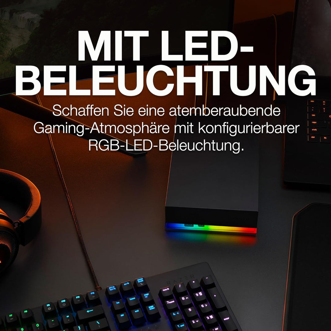 Seagate FireCuda Gaming Hub, 16TB externe HDD, PC-Gaming, inkl. 3 Jahre Rescue Service, Modellnr.: S