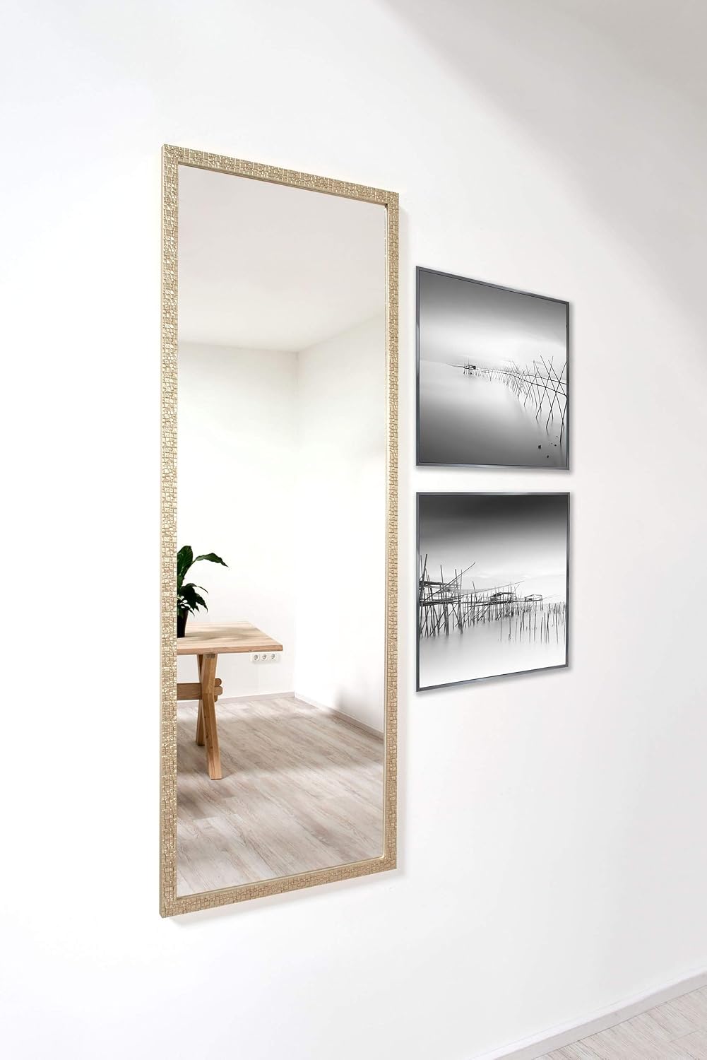 nielsen HOME Wandspiegel Florentina, Silber, Kunststoff, ca. 50x150 cm Silber 50 x 150 cm, Silber 50