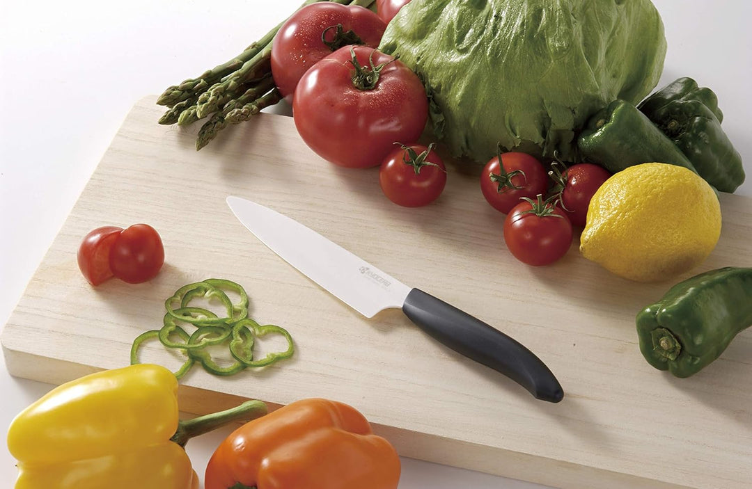 Kyocera FK125WHBKEU, Scuro, UNICA Mikrogerändeltes Obst und Gemüse 13 cm, Mikrogerändeltes Obst und