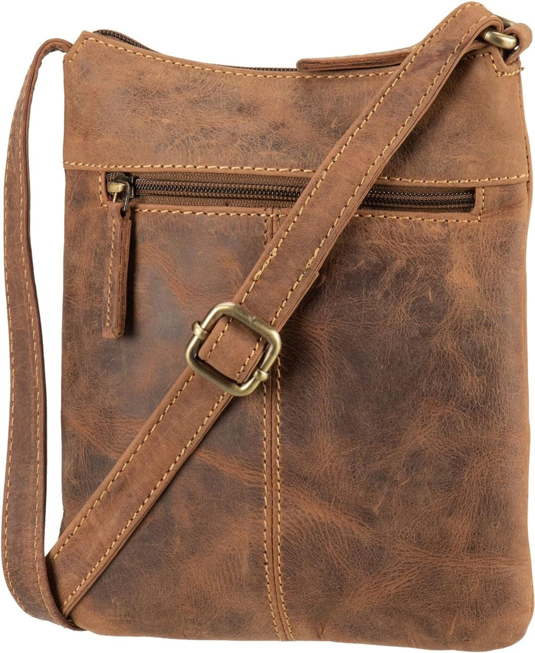 Greenburry Vintage Umhängetasche Leder 20 cm