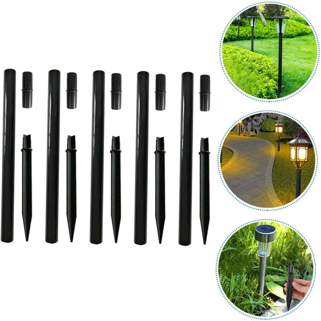 Yardwe Solarleuchten Zubehör Set - 15 Stück Erdspiess Verlängerung Adapter Verbindungsteile Für Flam