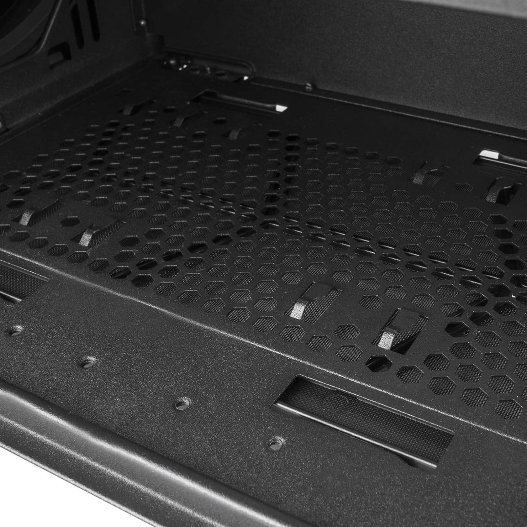 SilverStone Technology SST-SEA1SB-G - SETA A1 Mid-Tower ATX Computer Gehäuse, Seitenteil aus gehärte