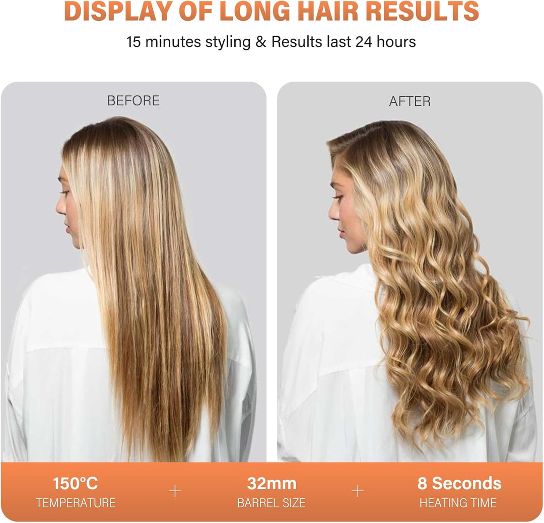 5 in 1 Lockenstab Set Grosse Locken Einstellbare Temperatur Keramikbeschichtung Multifunktions Austa