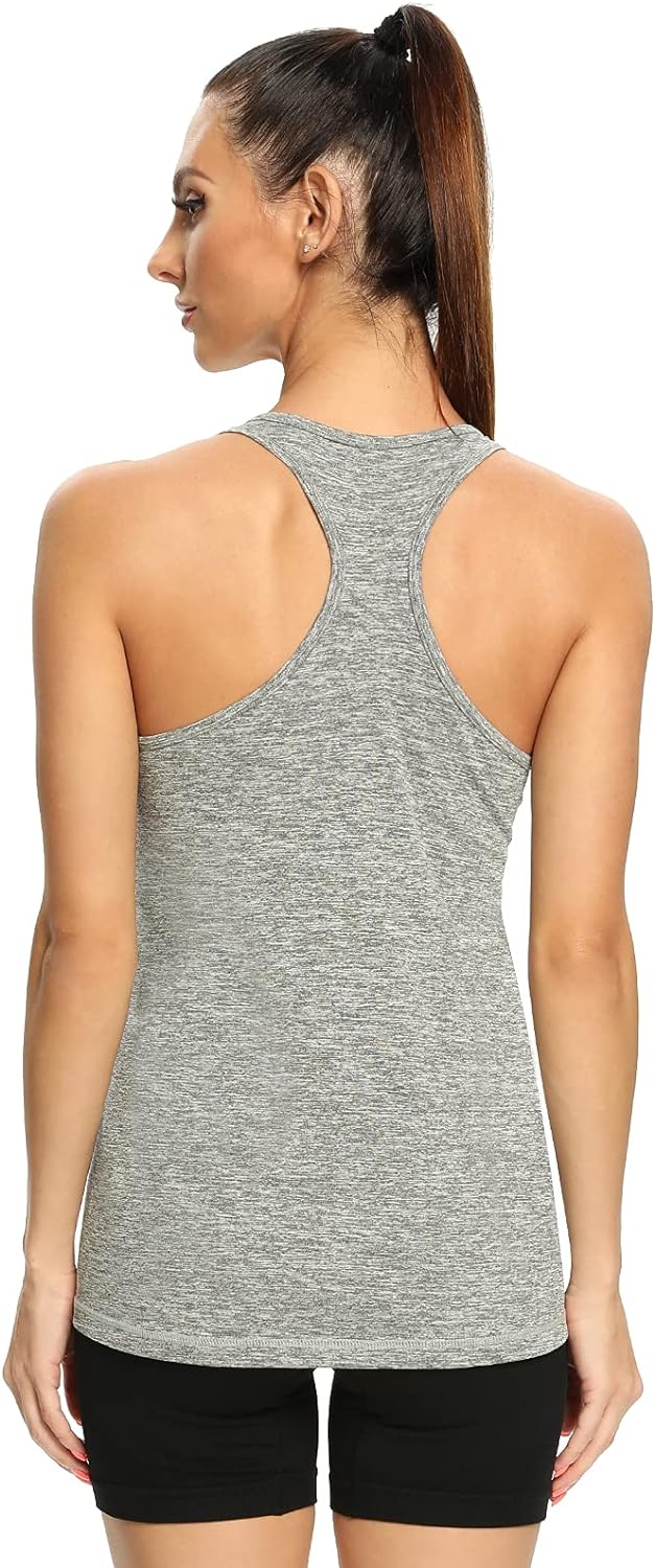 vislivin Sport-Tanktops für Damen Racerback Yoga Athletic Tanks Frauen Lauftraining Gym Unterhemd -