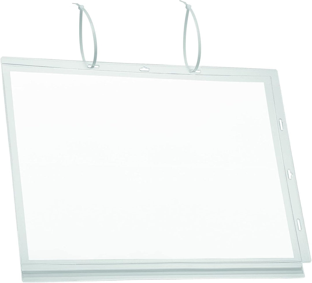 Durable 502819 Plakattasche wasserdicht A3 Kabelbinder, Beutel à 5 Stück, transparent A3 mit Kabelbi