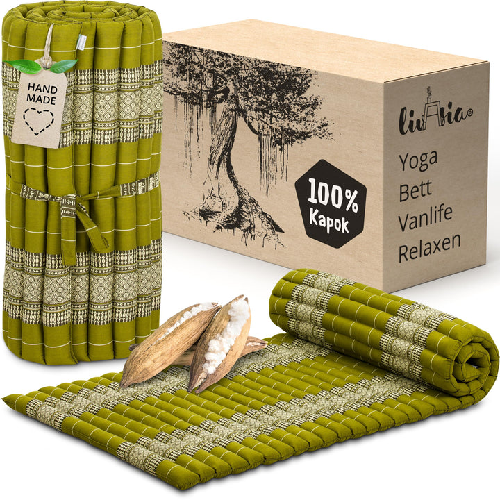 livasia Rollmatte Rollmatratze M schmal Einzelbett - 200x75x4,5cm - Gästebett Gästematratze 1 Person