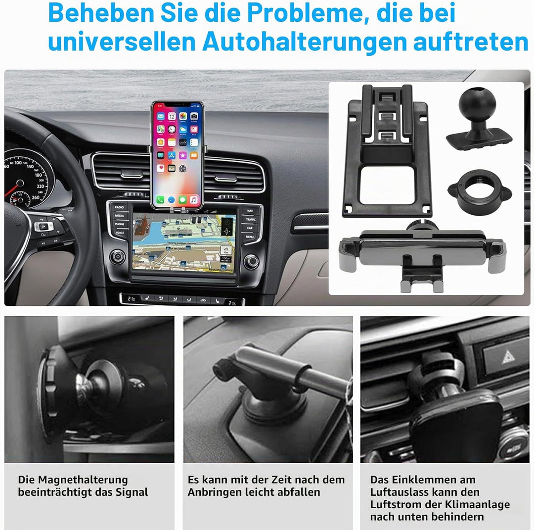TTCR-II Auto Handyhalterung Kompatibel mit VW Golf MK7 2014-2020 2014-2020 Golf 7, 2014-2020 Golf 7