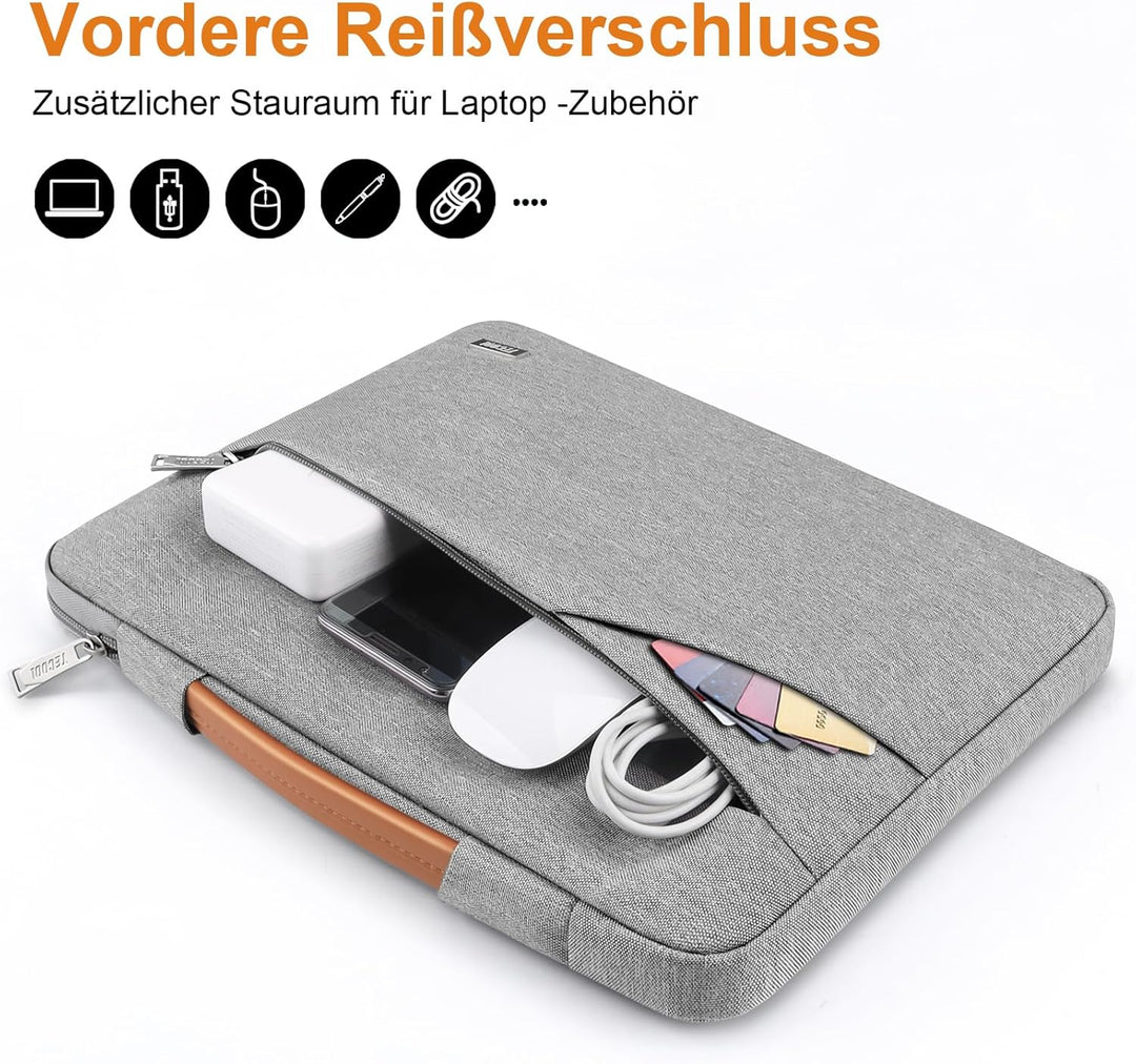 TECOOL 13,3 Zoll Laptop Tasche Hülle für MacBook Air 13 13,6 M4 M3 M2 M1(2025 2024-2010), MacBook Pr