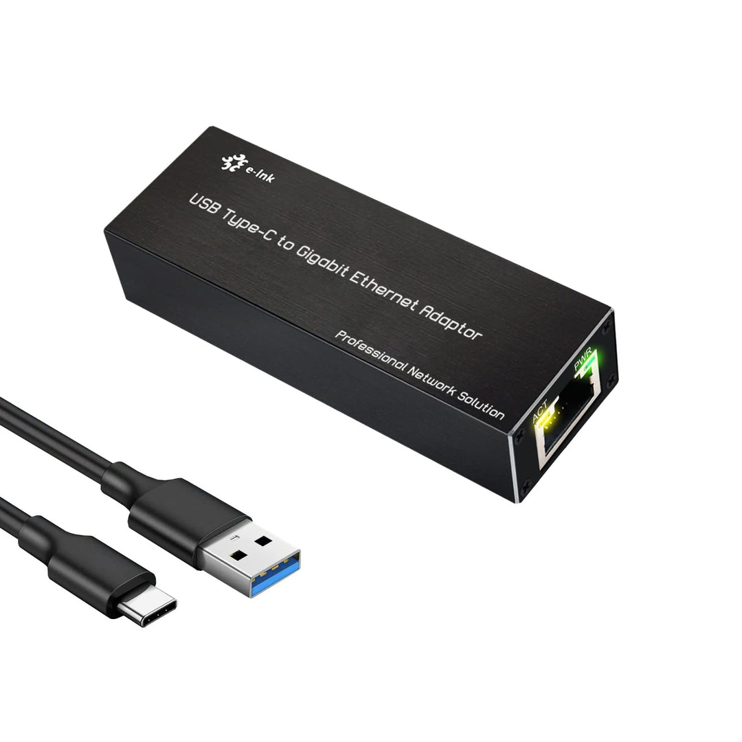 Throncom USB 3.0 auf Gigabit Ethernet NIC Netzwerkadapter, 10/100/1000Mbps USB auf Typ-C LAN Laptop