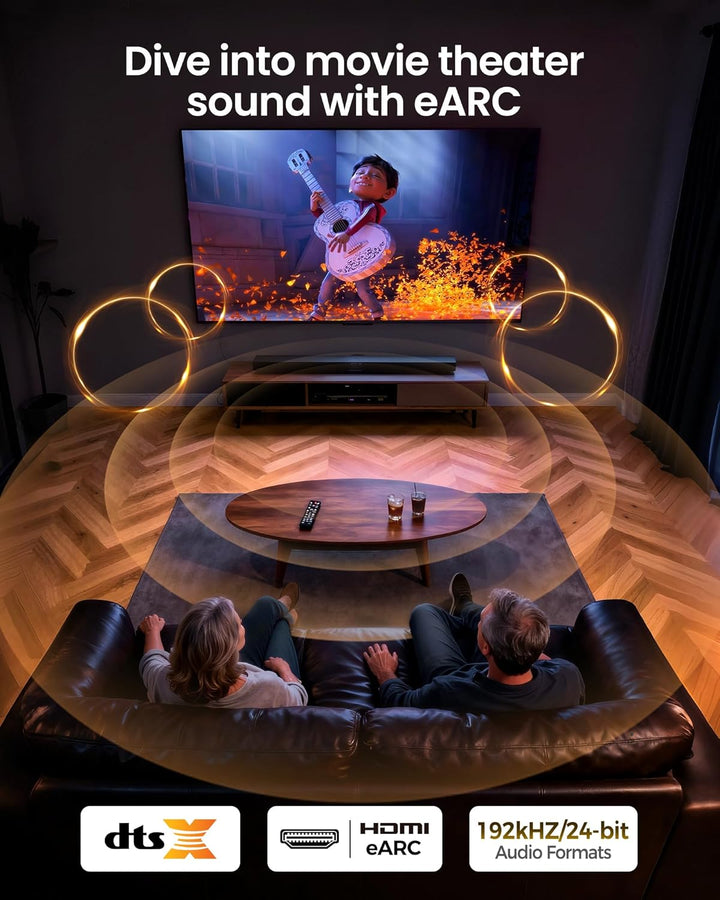 Silkland 8K HDMI 2.1 Kabel 7.5m, HDMI®Kabel eARC für Soundbar 48Gbps, PS5 HDMI Kabel 4K@120Hz, 2K@24