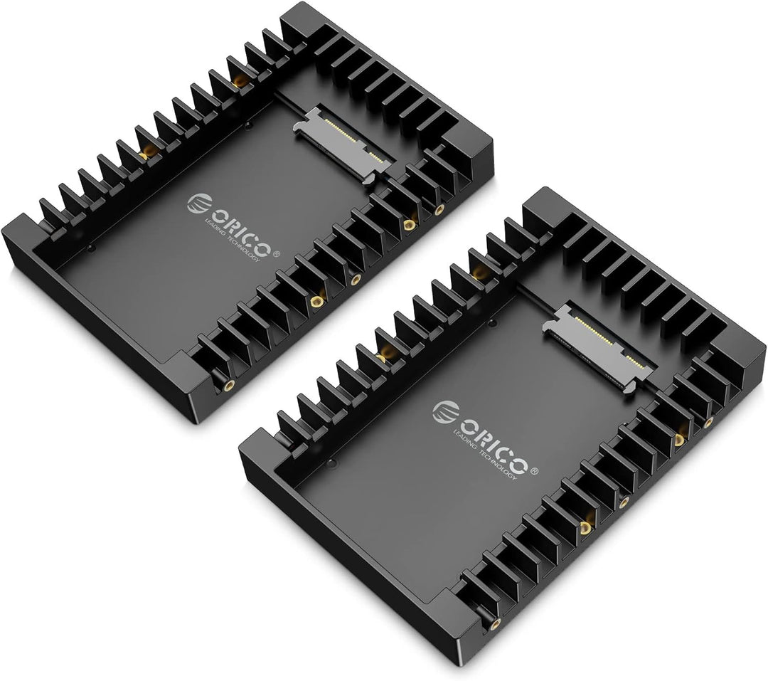 [2 Stück] ORICO 2,5" auf 3,5" interner Festplattenadapter Konverter Einbaurahmen Wechselrahmen, für